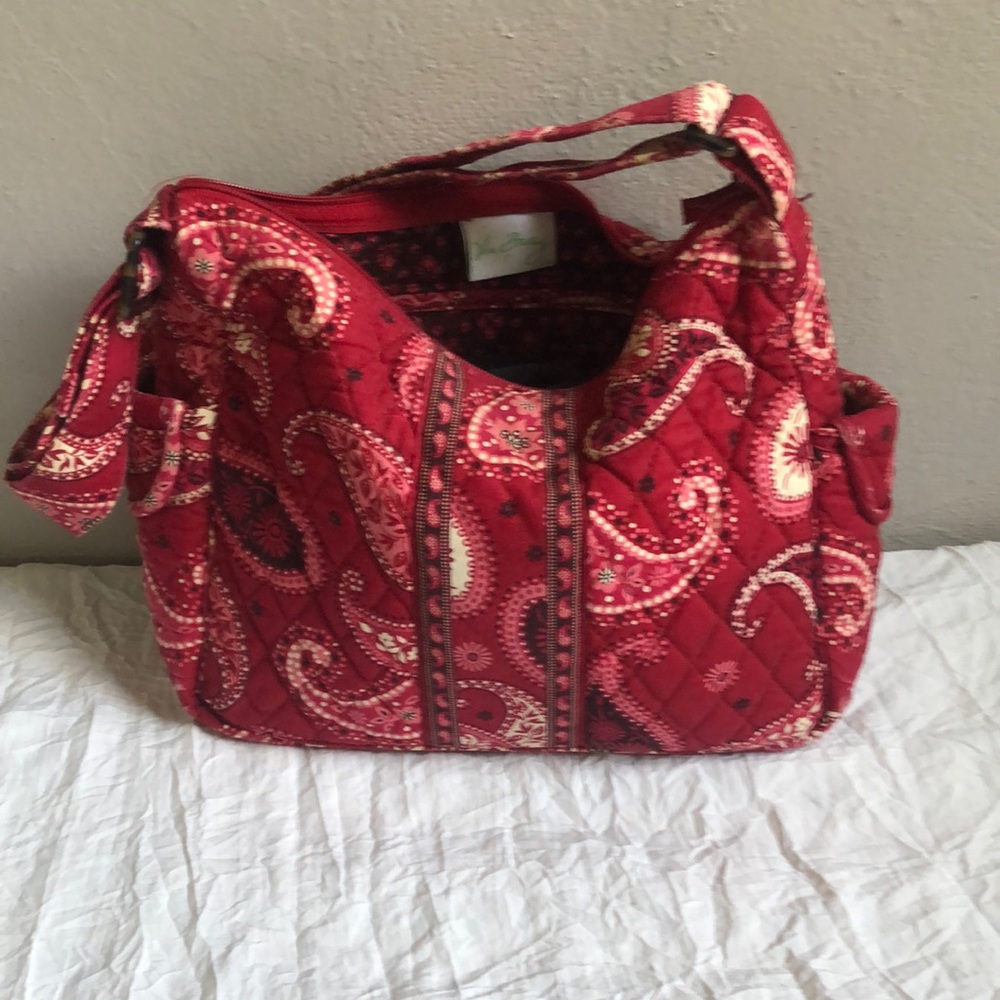 Vera Bradley Red Paisley Shoulder Bag